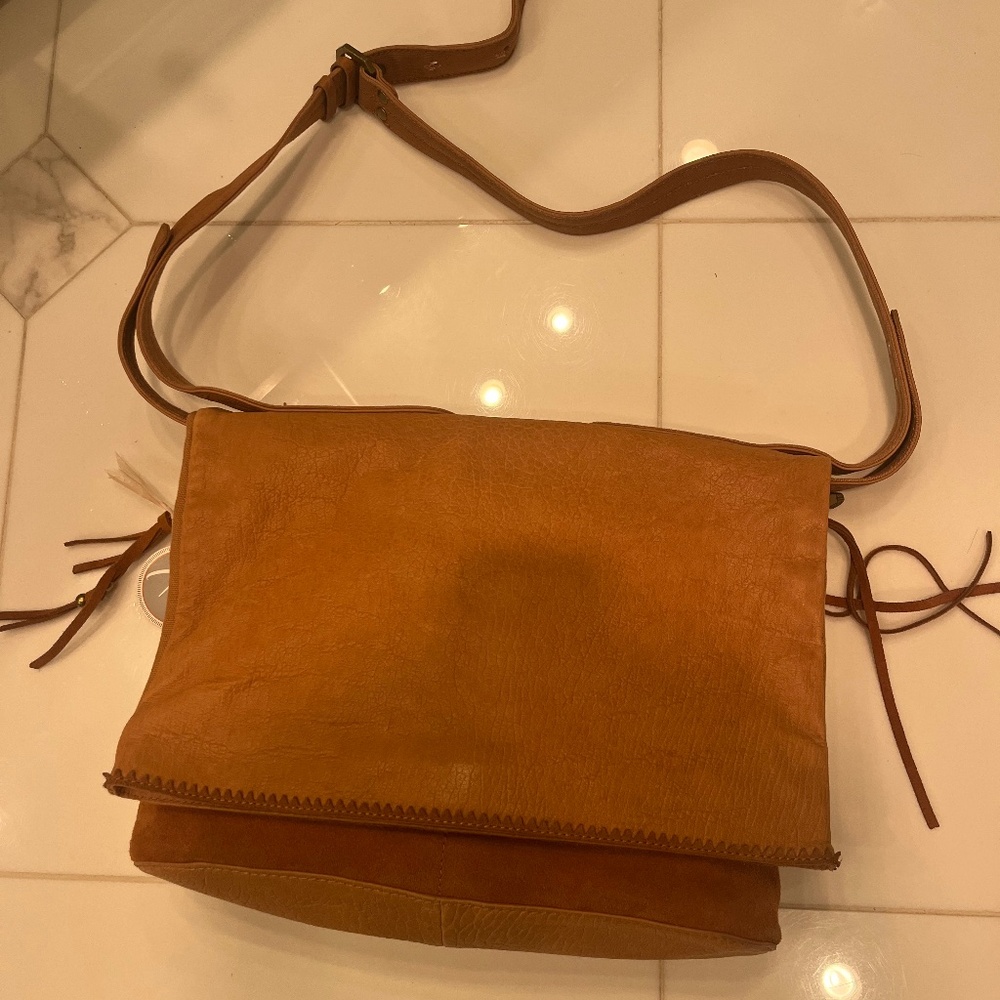 Ella Moss Leather crossbody satchel